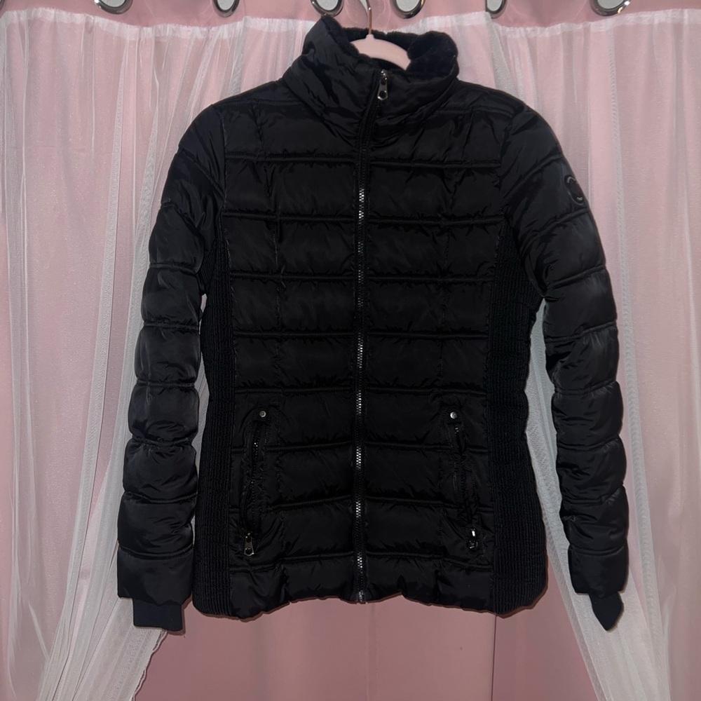 Nautica Black Puffer Jacket & Coat Women Size Small Pre-loved